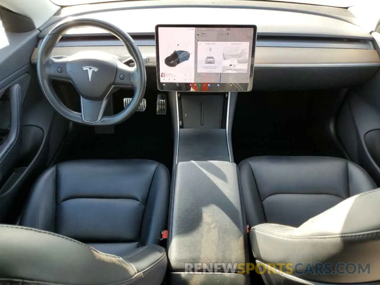 8 fotografías del automóvil dañado 5YJ3E1EA6KF190039 TESLA MODEL 3 2019
