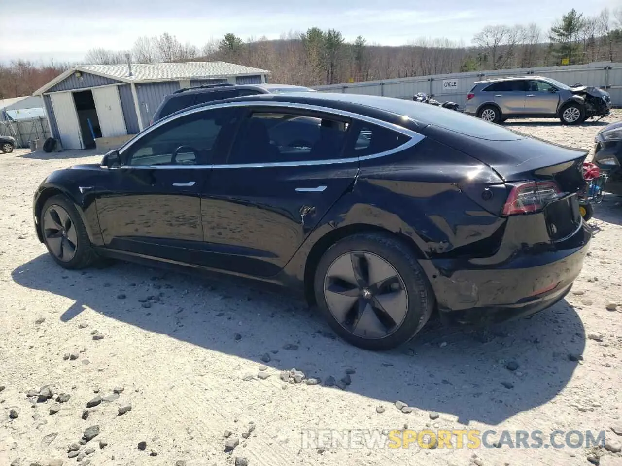 2 fotografías del automóvil dañado 5YJ3E1EA6KF306887 TESLA MODEL 3 2019