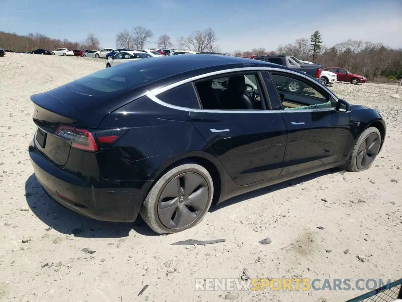 3 fotografías del automóvil dañado 5YJ3E1EA6KF306887 TESLA MODEL 3 2019