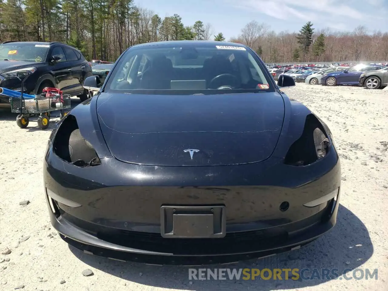 5 fotografías del automóvil dañado 5YJ3E1EA6KF306887 TESLA MODEL 3 2019