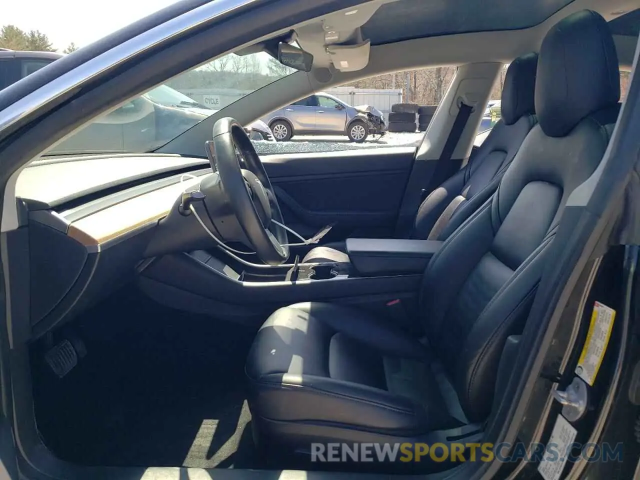 7 fotografías del automóvil dañado 5YJ3E1EA6KF306887 TESLA MODEL 3 2019