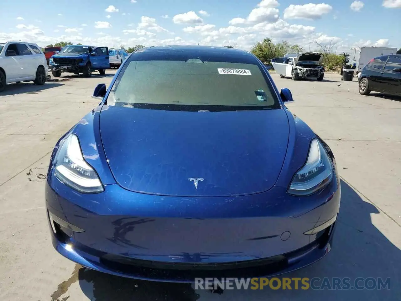 5 fotografías del automóvil dañado 5YJ3E1EA6KF309353 TESLA MODEL 3 2019