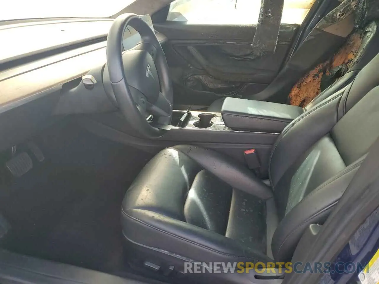 7 fotografías del automóvil dañado 5YJ3E1EA6KF309353 TESLA MODEL 3 2019