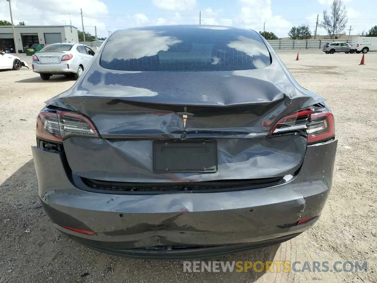 6 fotografías del automóvil dañado 5YJ3E1EA6KF314360 TESLA MODEL 3 2019
