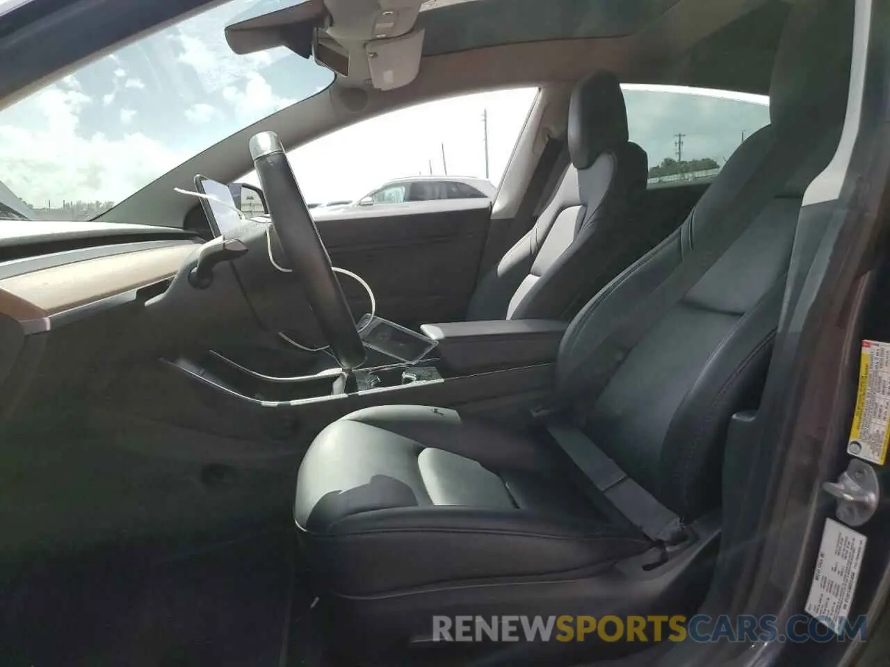 7 fotografías del automóvil dañado 5YJ3E1EA6KF314360 TESLA MODEL 3 2019