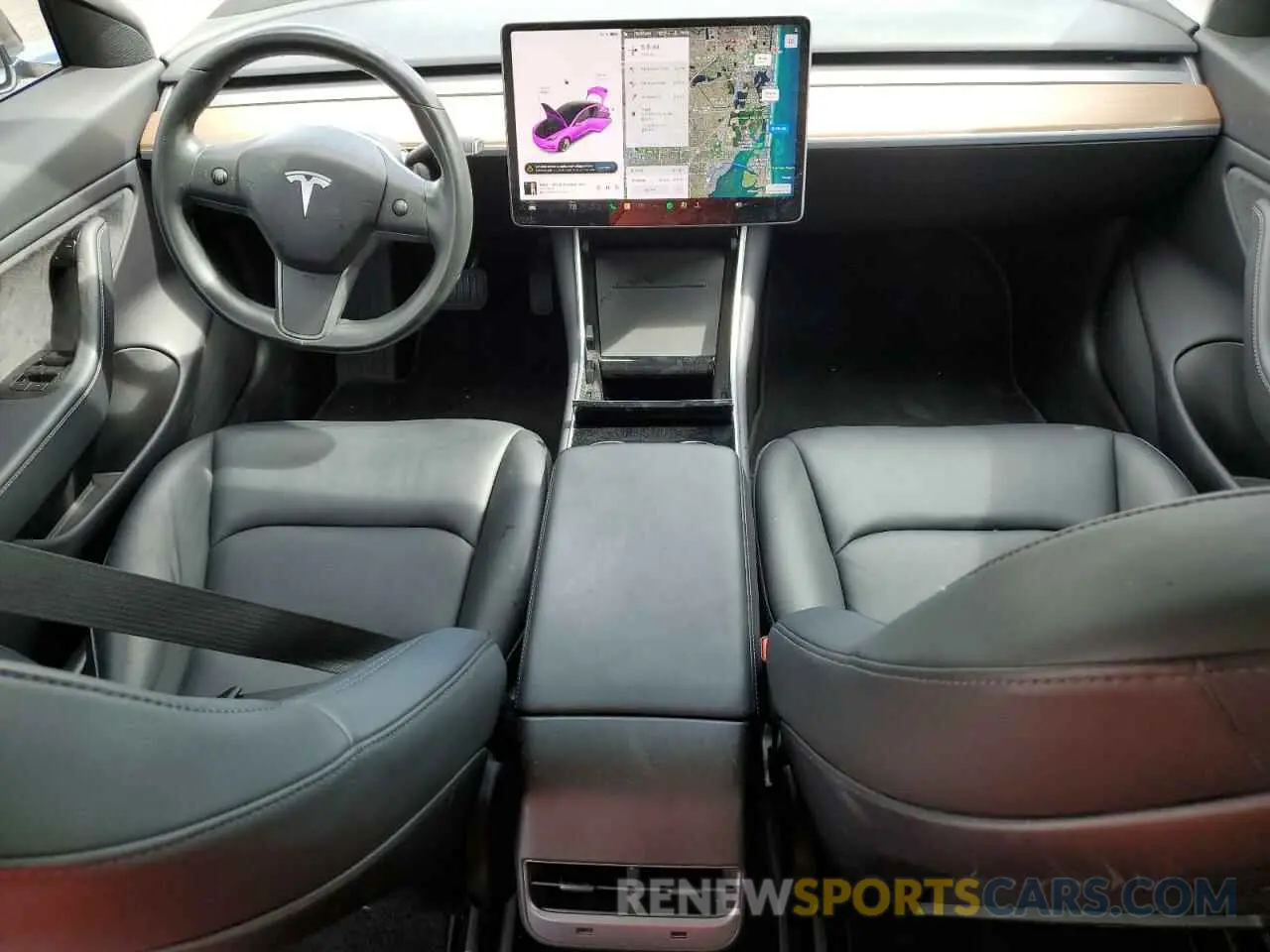 8 fotografías del automóvil dañado 5YJ3E1EA6KF314360 TESLA MODEL 3 2019