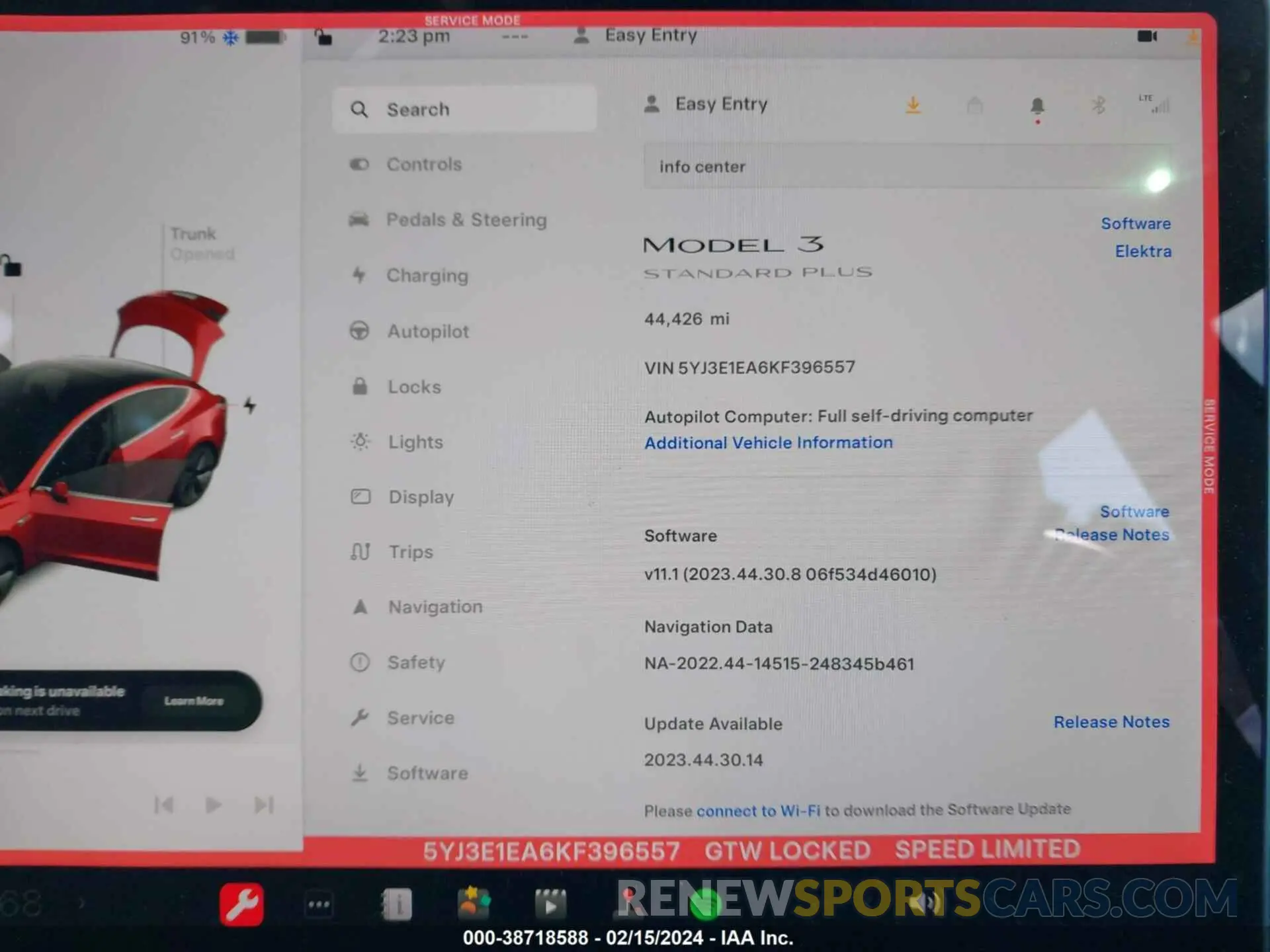 19 fotografías del automóvil dañado 5YJ3E1EA6KF396557 TESLA MODEL 3 2019