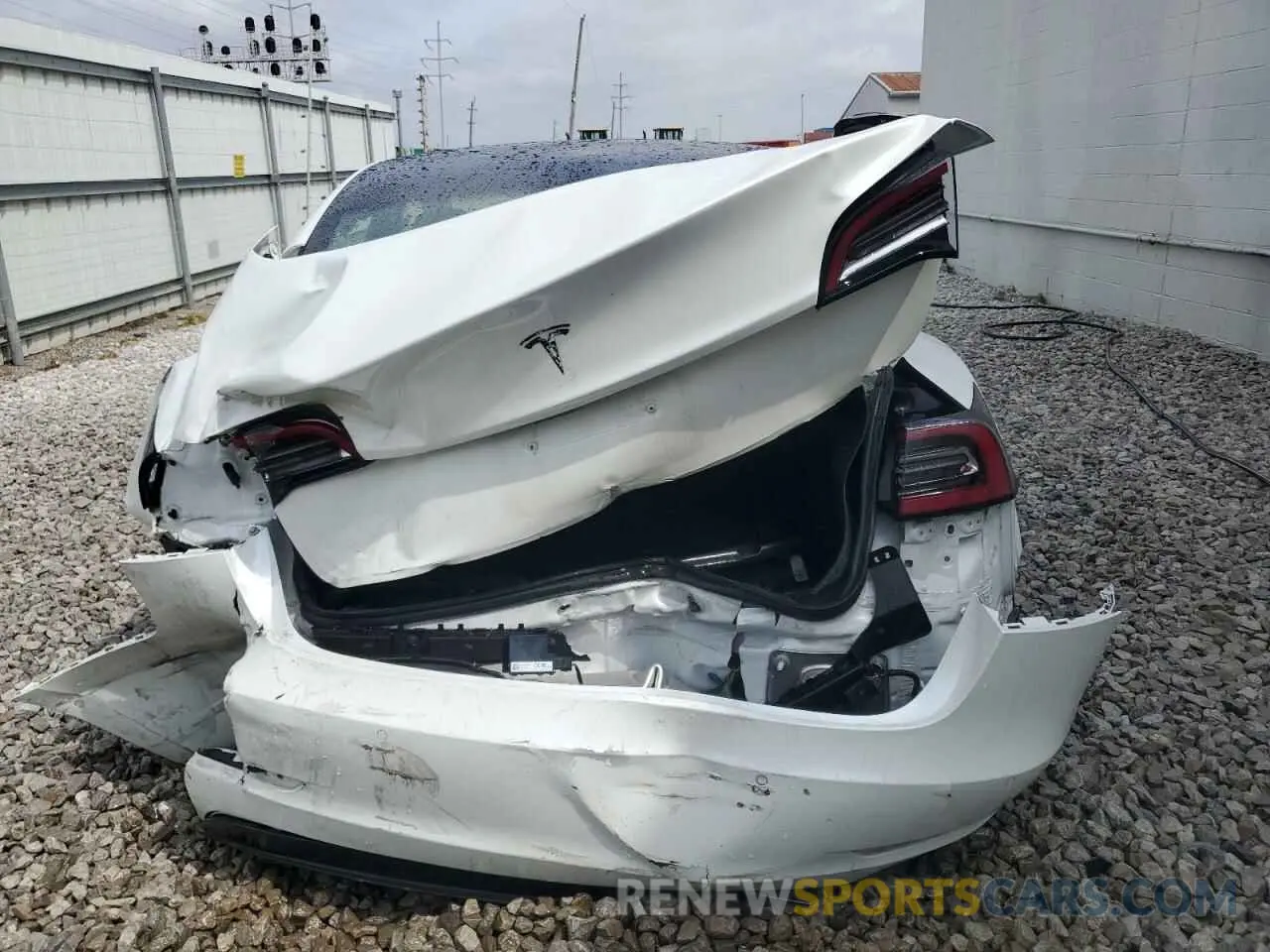 6 fotografías del automóvil dañado 5YJ3E1EA6KF401661 TESLA MODEL 3 2019