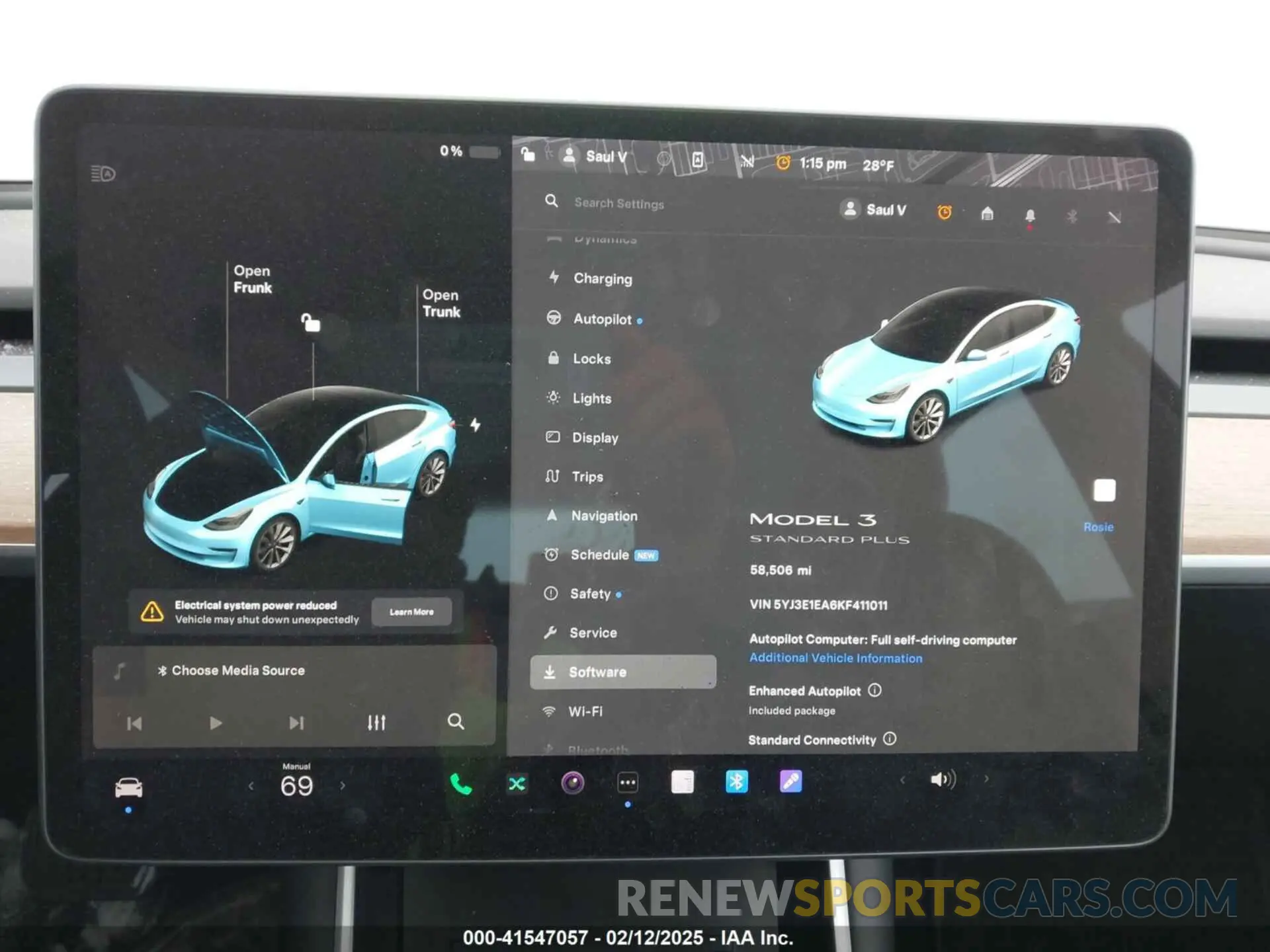 19 fotografías del automóvil dañado 5YJ3E1EA6KF411011 TESLA MODEL 3 2019