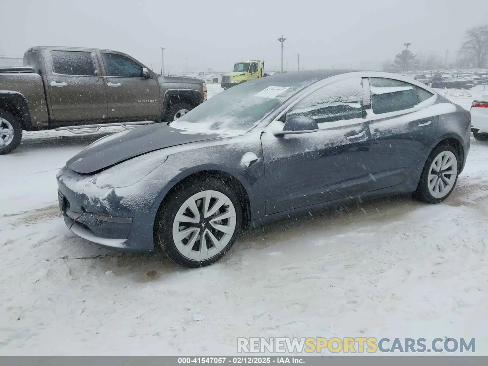 2 fotografías del automóvil dañado 5YJ3E1EA6KF411011 TESLA MODEL 3 2019