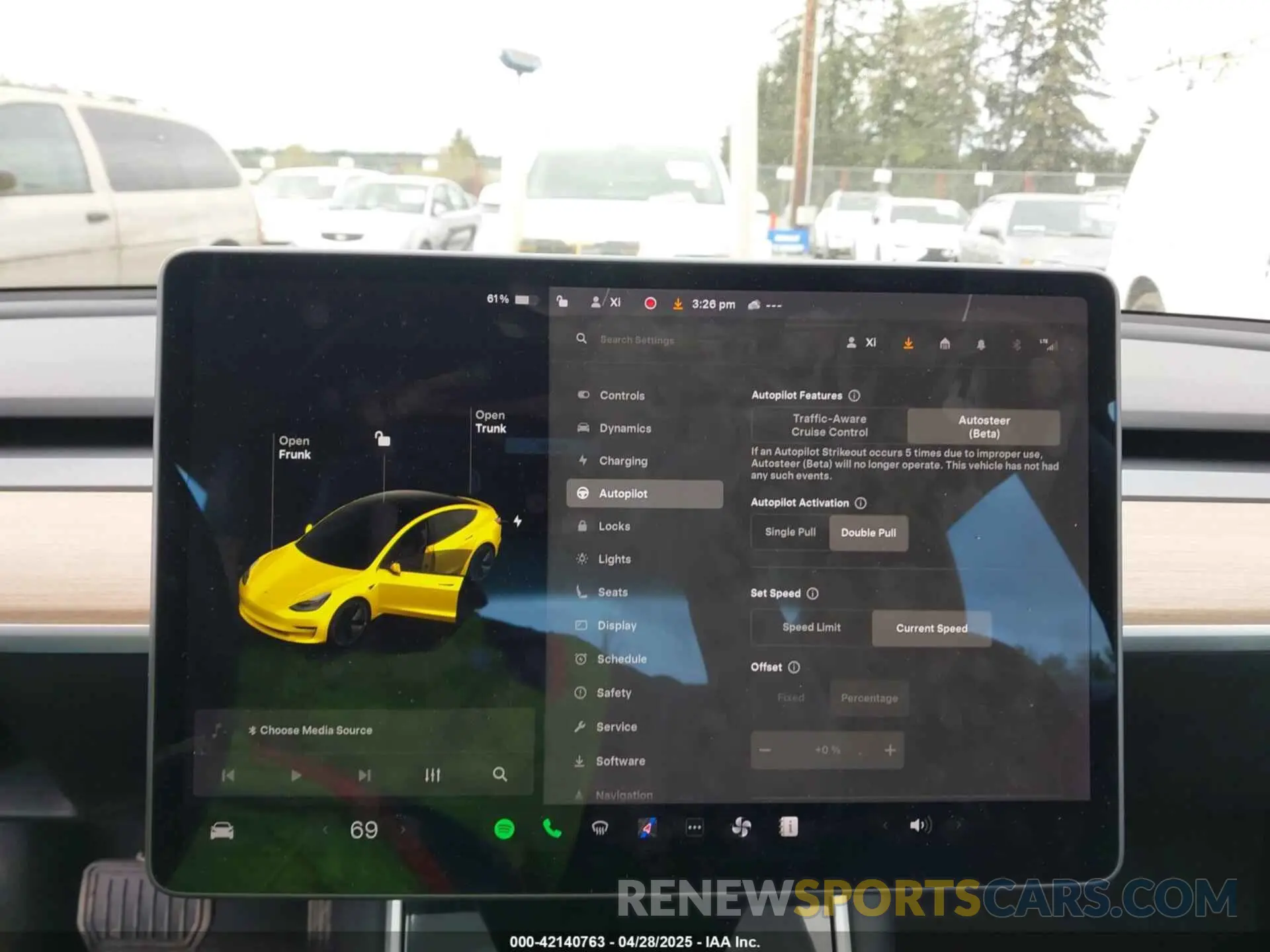 19 fotografías del automóvil dañado 5YJ3E1EA6KF415656 TESLA MODEL 3 2019