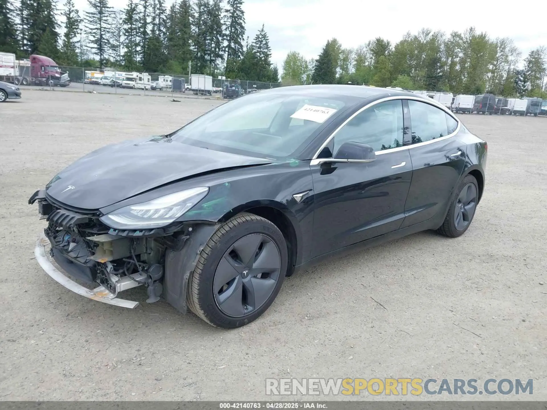 2 fotografías del automóvil dañado 5YJ3E1EA6KF415656 TESLA MODEL 3 2019