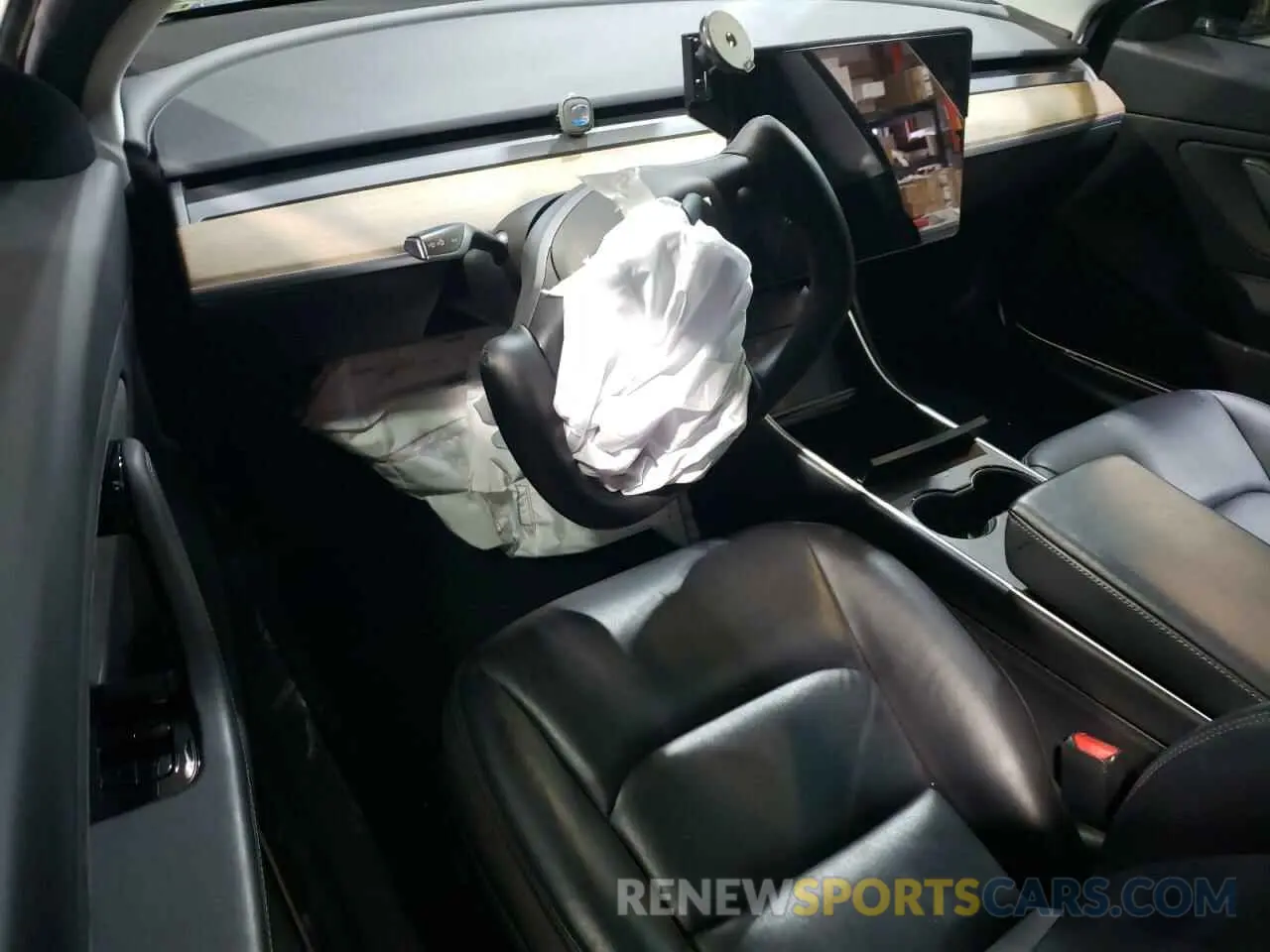 8 fotografías del automóvil dañado 5YJ3E1EA6KF424549 TESLA MODEL 3 2019