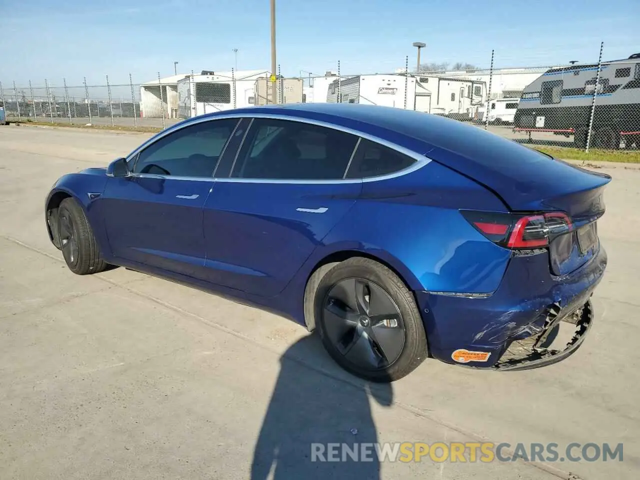 2 fotografías del automóvil dañado 5YJ3E1EA6KF424907 TESLA MODEL 3 2019