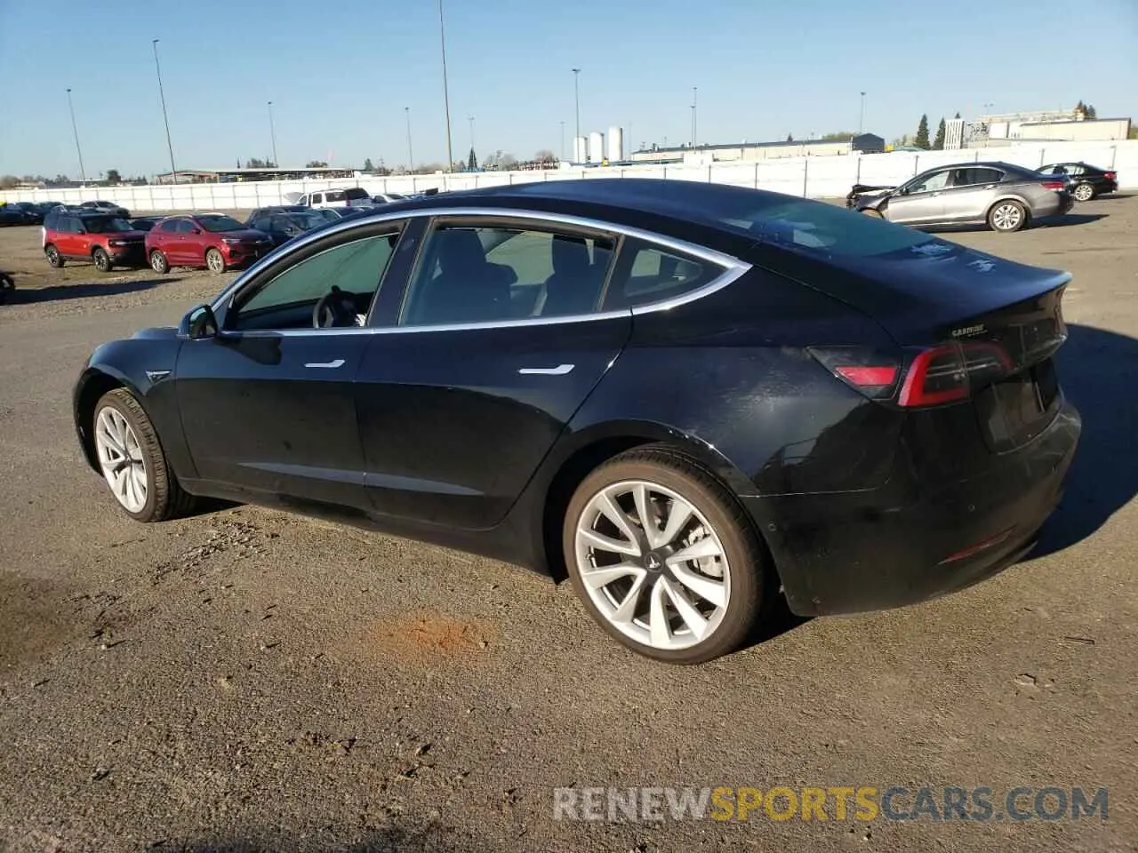 2 fotografías del automóvil dañado 5YJ3E1EA6KF436152 TESLA MODEL 3 2019