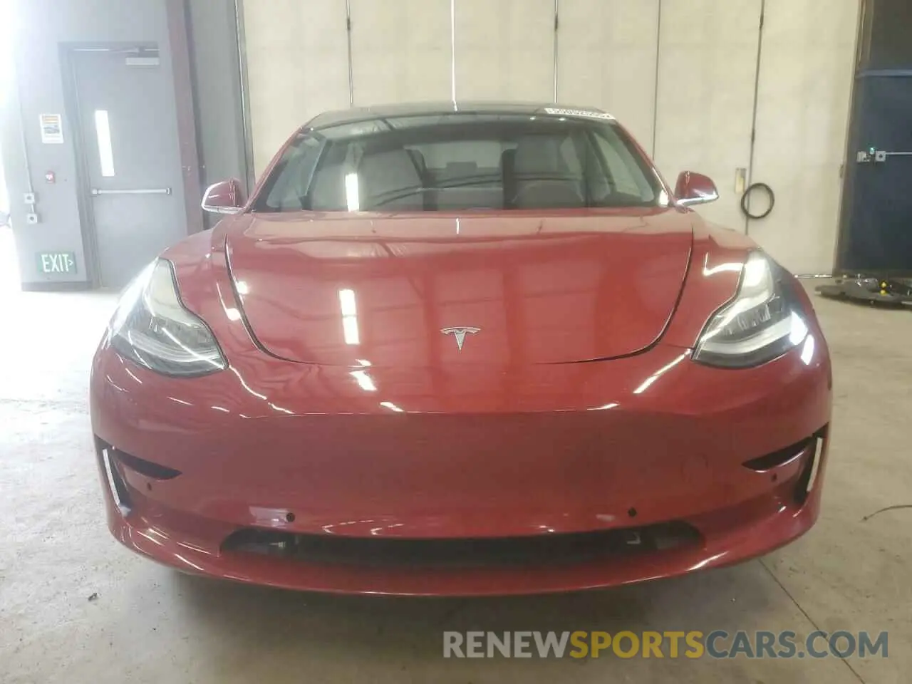 5 fotografías del automóvil dañado 5YJ3E1EA6KF447023 TESLA MODEL 3 2019