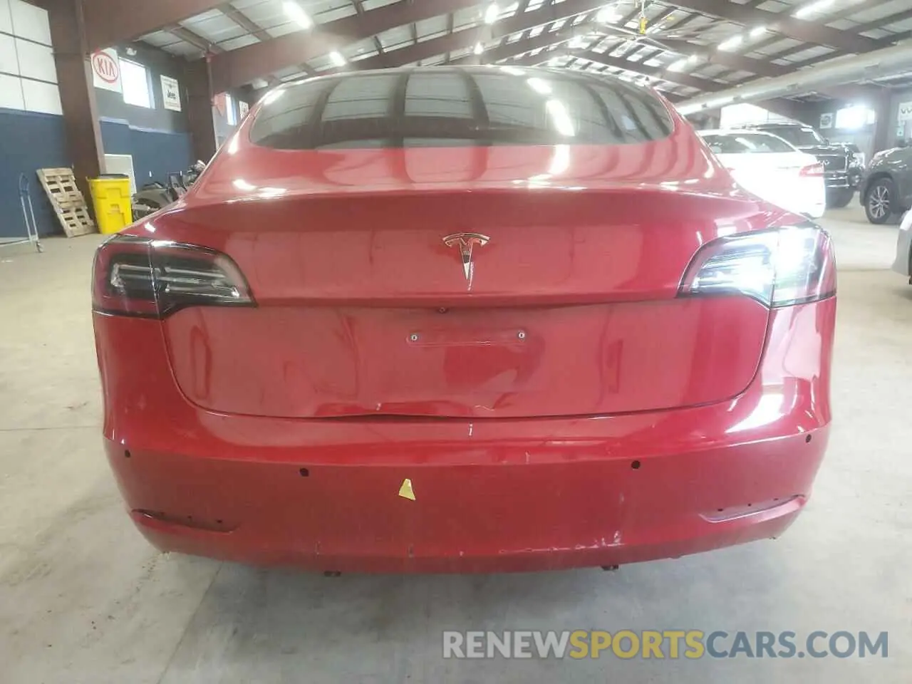 6 fotografías del automóvil dañado 5YJ3E1EA6KF447023 TESLA MODEL 3 2019