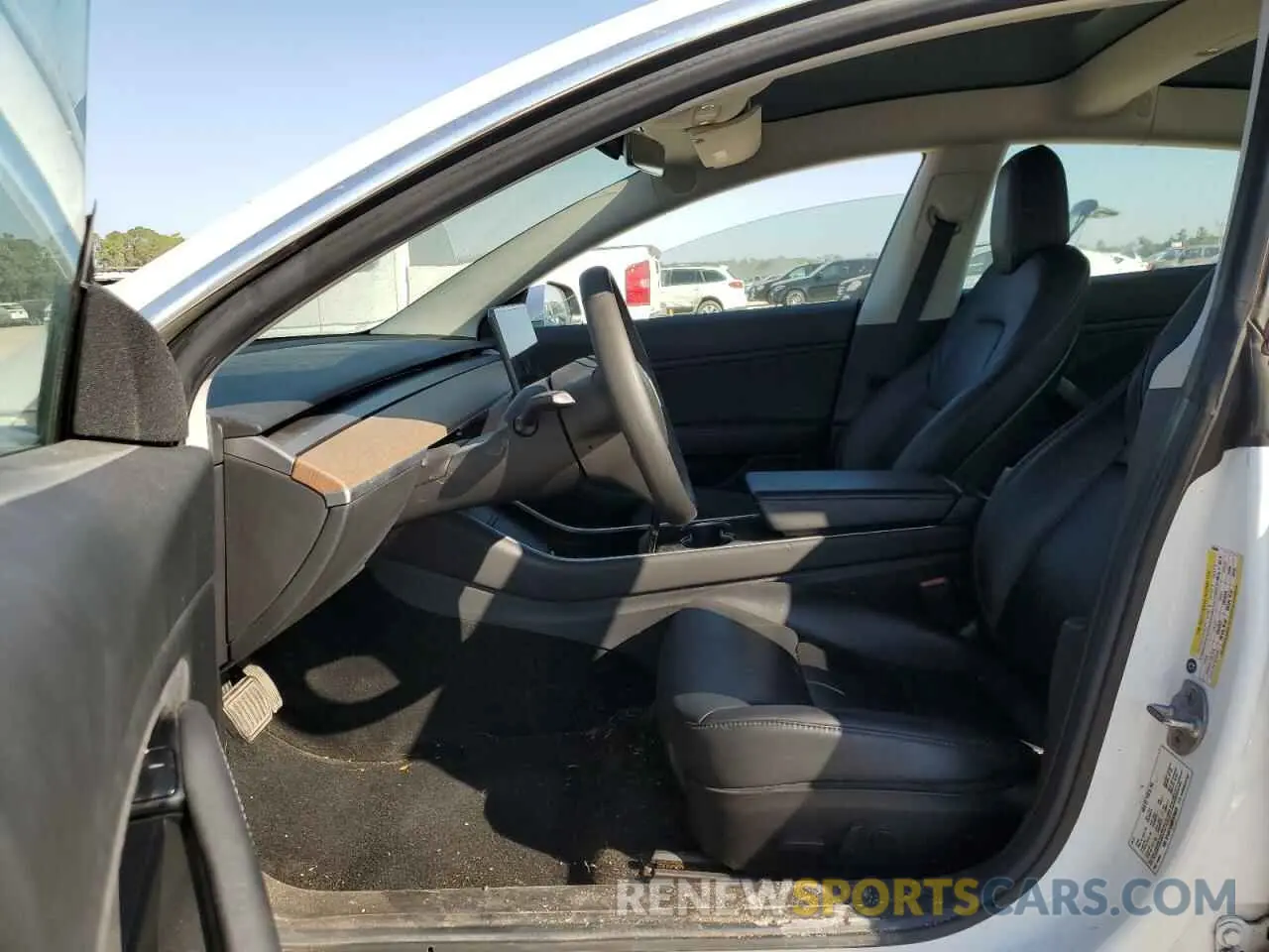 7 fotografías del automóvil dañado 5YJ3E1EA6KF476649 TESLA MODEL 3 2019