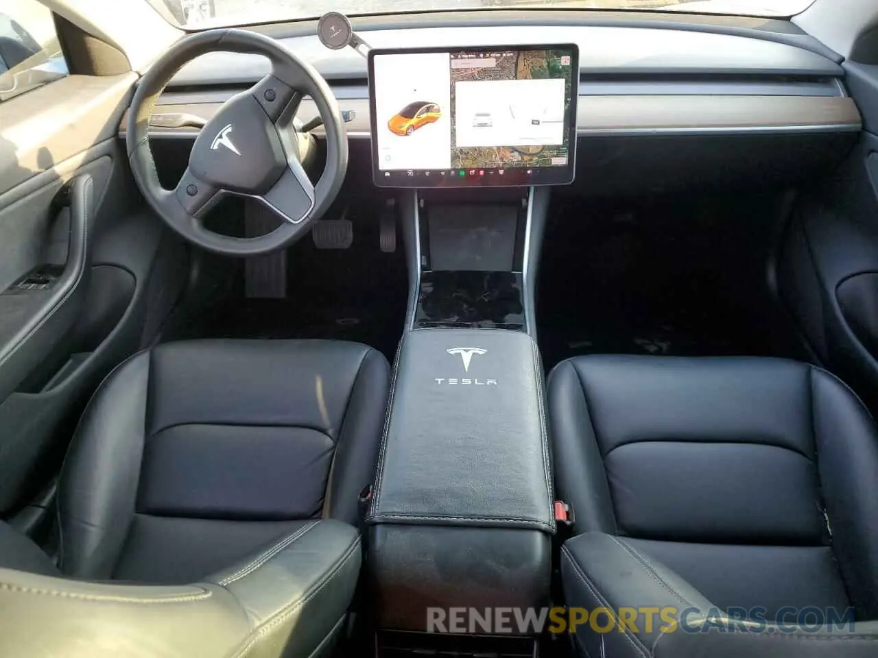 8 fotografías del automóvil dañado 5YJ3E1EA6KF483455 TESLA MODEL 3 2019