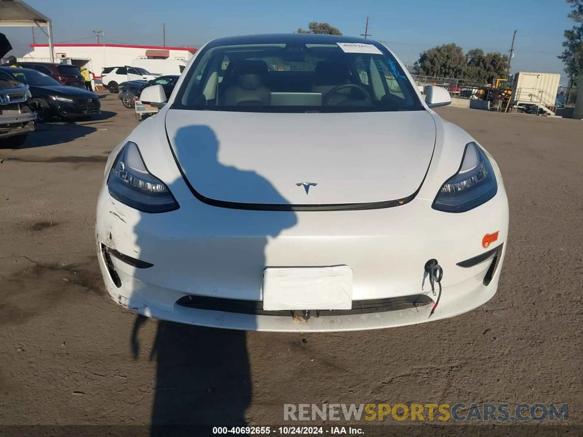 12 fotografías del automóvil dañado 5YJ3E1EA6KF485190 TESLA MODEL 3 2019