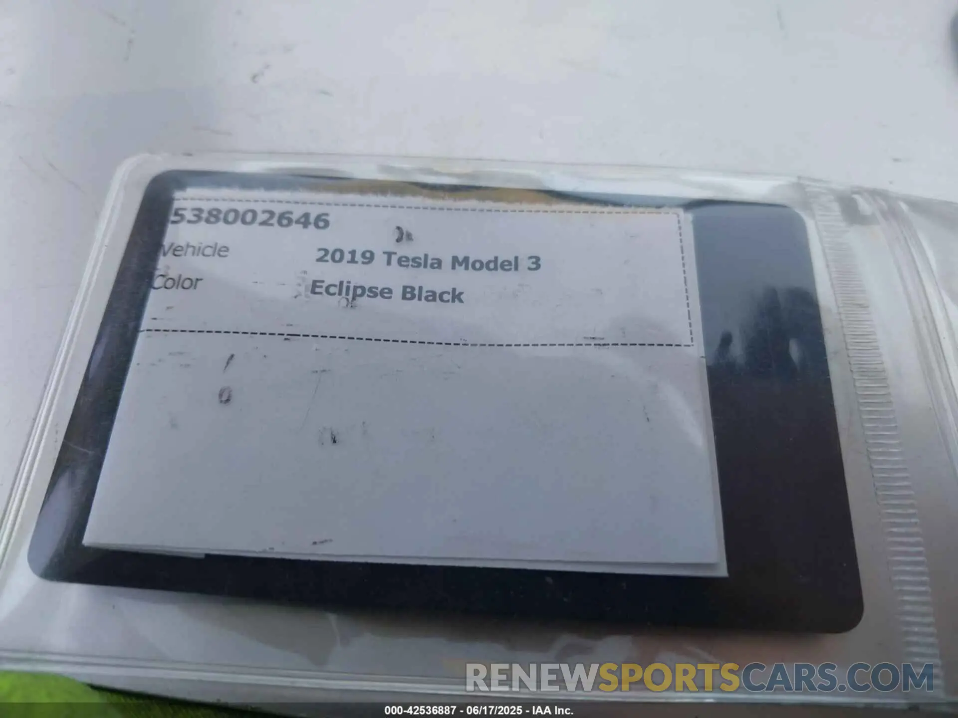 11 fotografías del automóvil dañado 5YJ3E1EA7KF306638 TESLA MODEL 3 2019