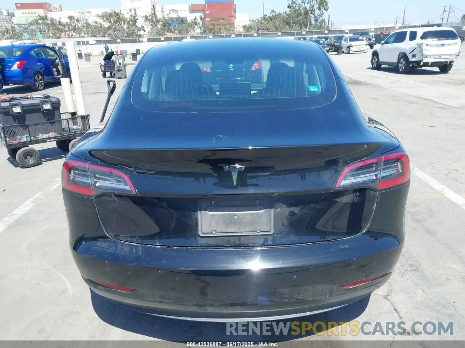 16 fotografías del automóvil dañado 5YJ3E1EA7KF306638 TESLA MODEL 3 2019