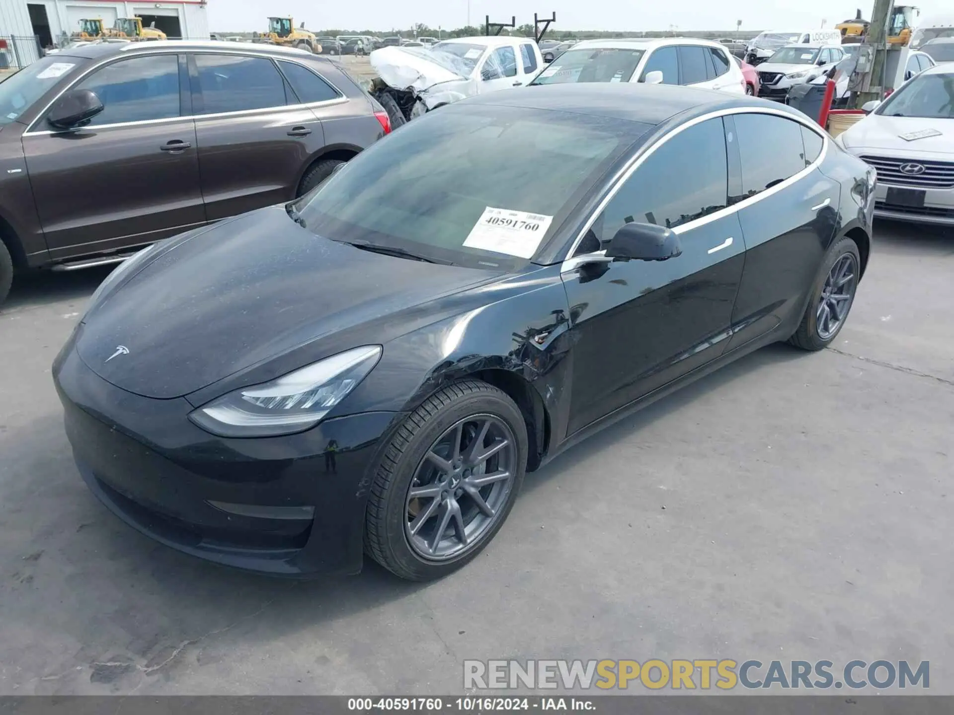 2 fotografías del automóvil dañado 5YJ3E1EA7KF306915 TESLA MODEL 3 2019