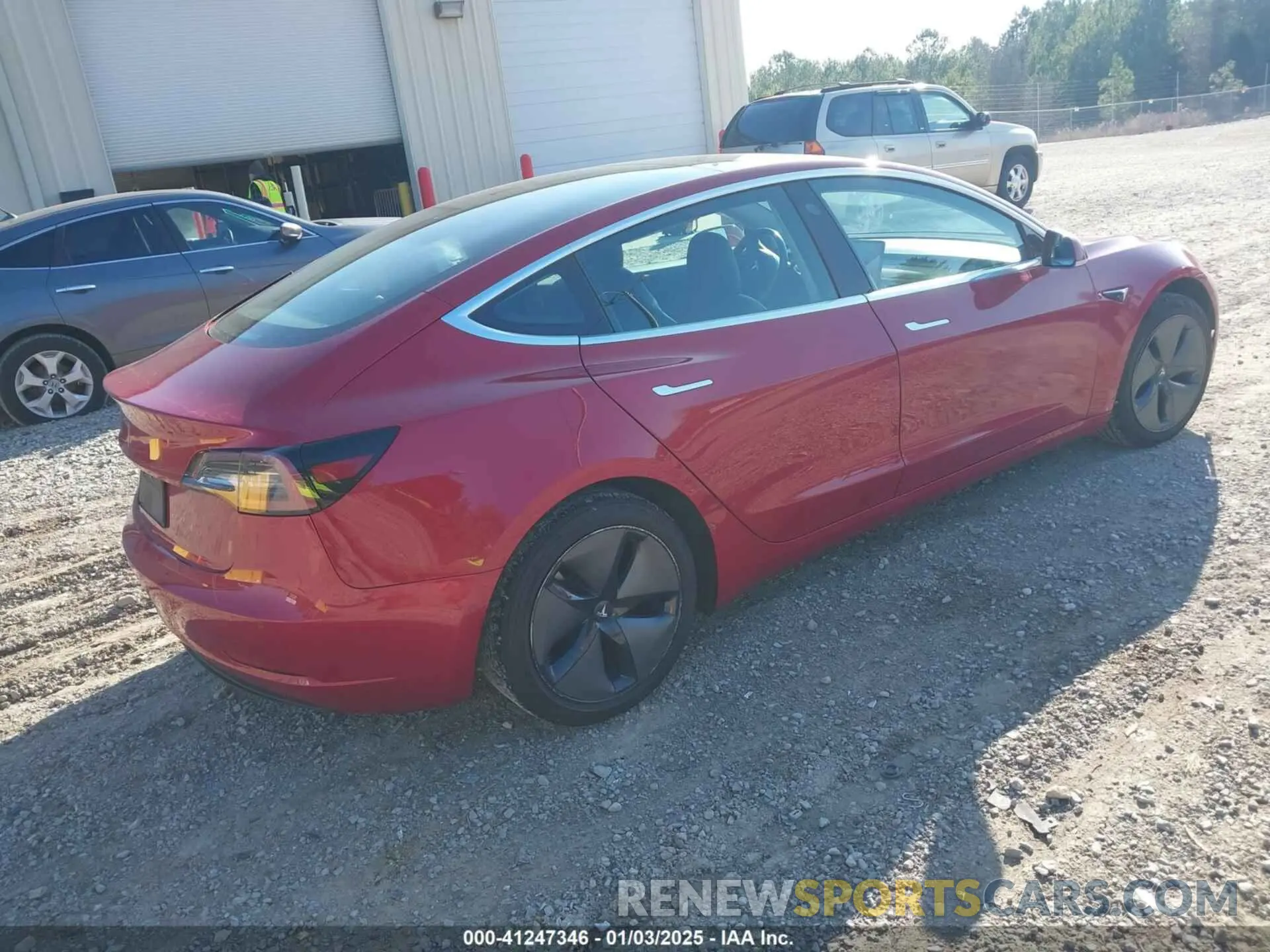 4 fotografías del automóvil dañado 5YJ3E1EA7KF307174 TESLA MODEL 3 2019