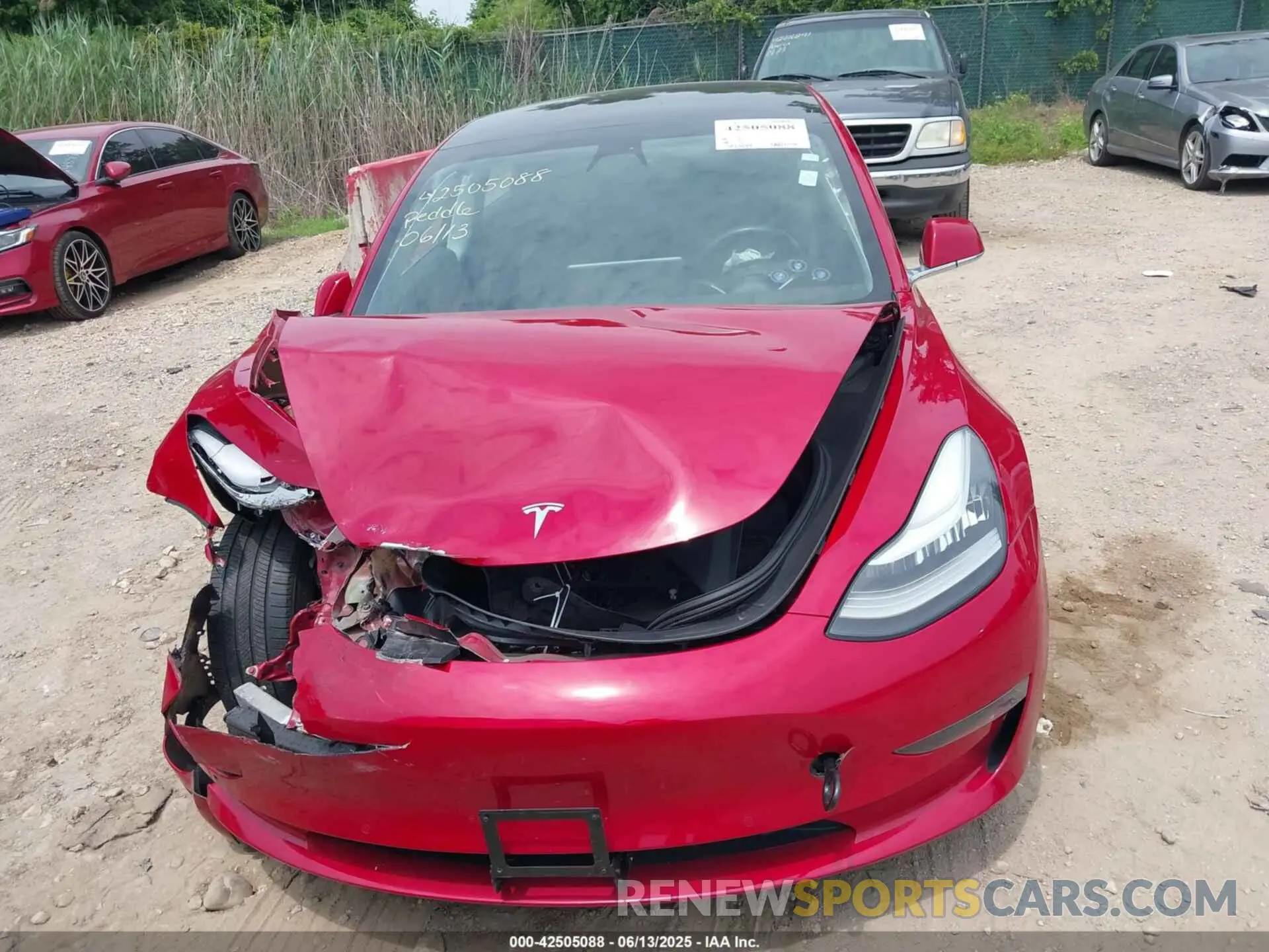 6 fotografías del automóvil dañado 5YJ3E1EA7KF308437 TESLA MODEL 3 2019