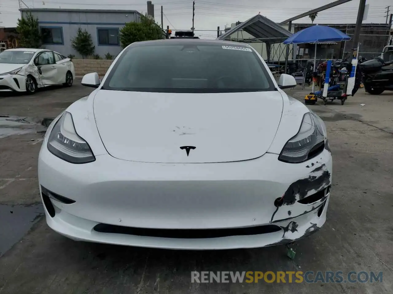 5 fotografías del automóvil dañado 5YJ3E1EA7KF309944 TESLA MODEL 3 2019