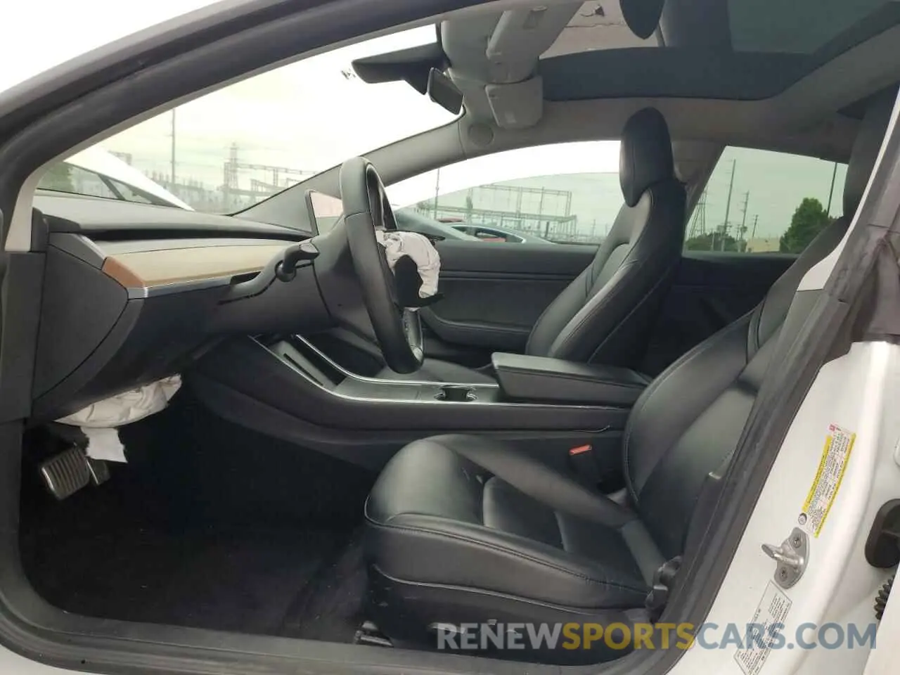 7 fotografías del automóvil dañado 5YJ3E1EA7KF309944 TESLA MODEL 3 2019