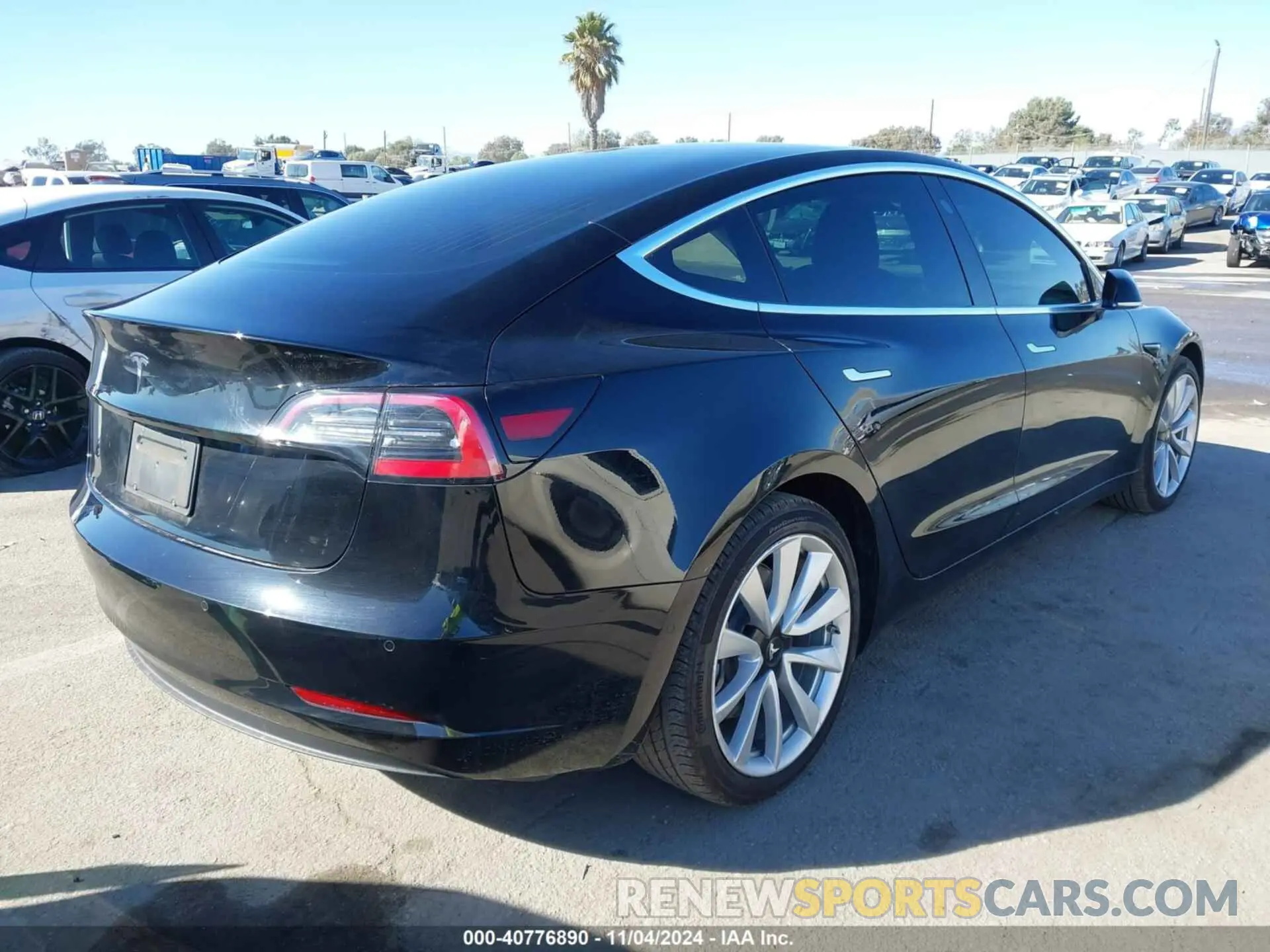 4 fotografías del automóvil dañado 5YJ3E1EA7KF314237 TESLA MODEL 3 2019