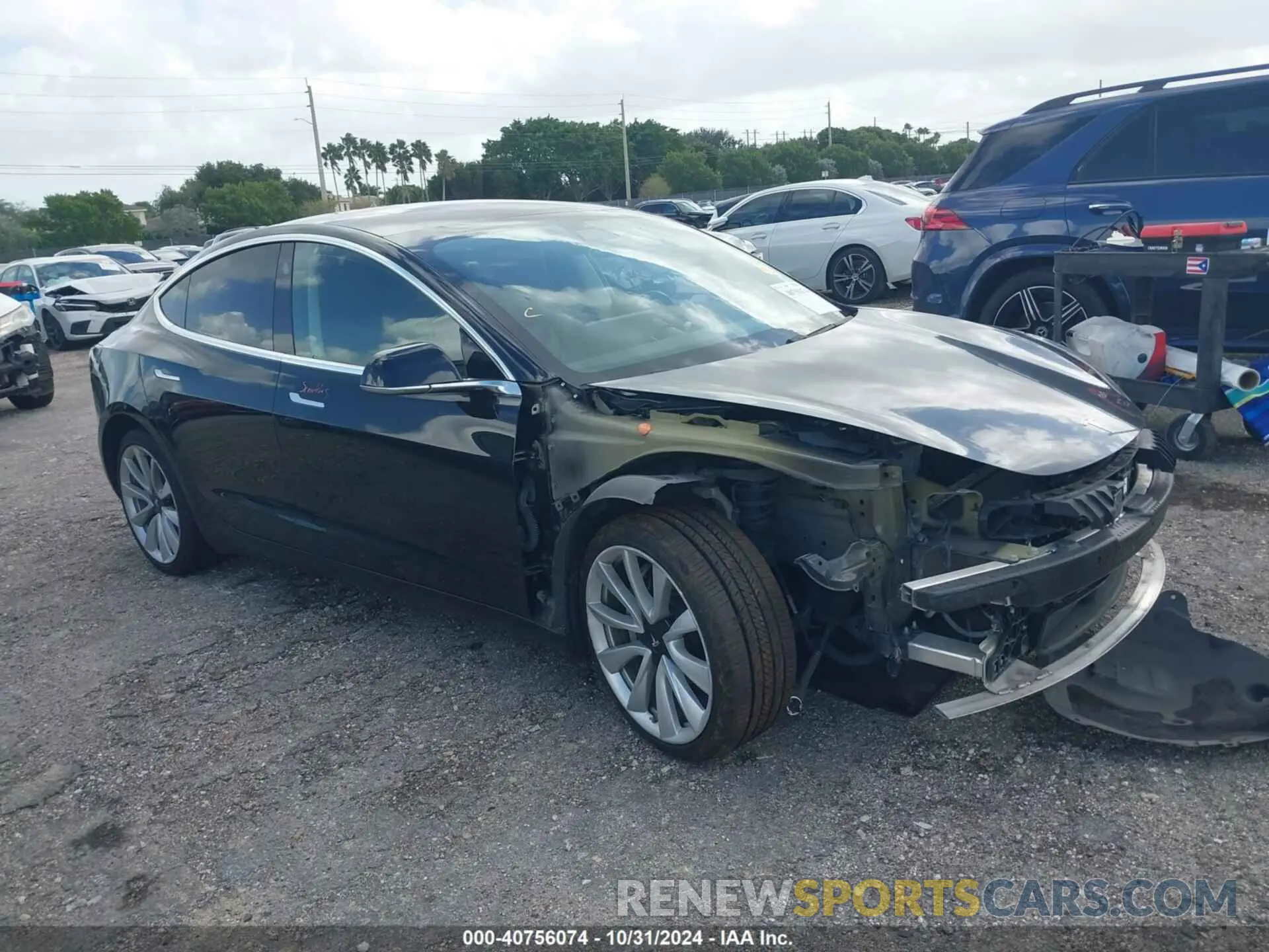 1 fotografías del automóvil dañado 5YJ3E1EA7KF324380 TESLA MODEL 3 2019