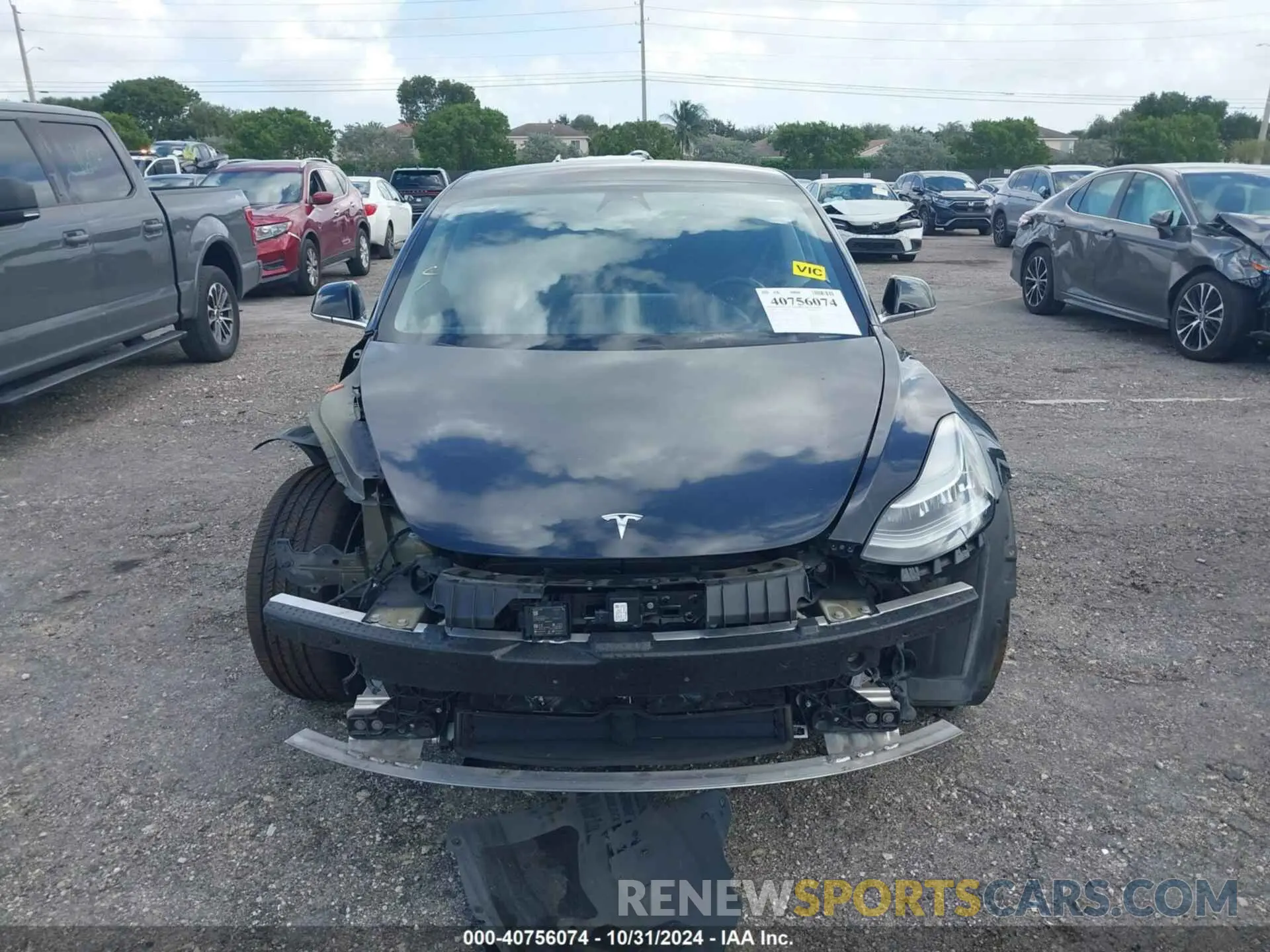 12 fotografías del automóvil dañado 5YJ3E1EA7KF324380 TESLA MODEL 3 2019