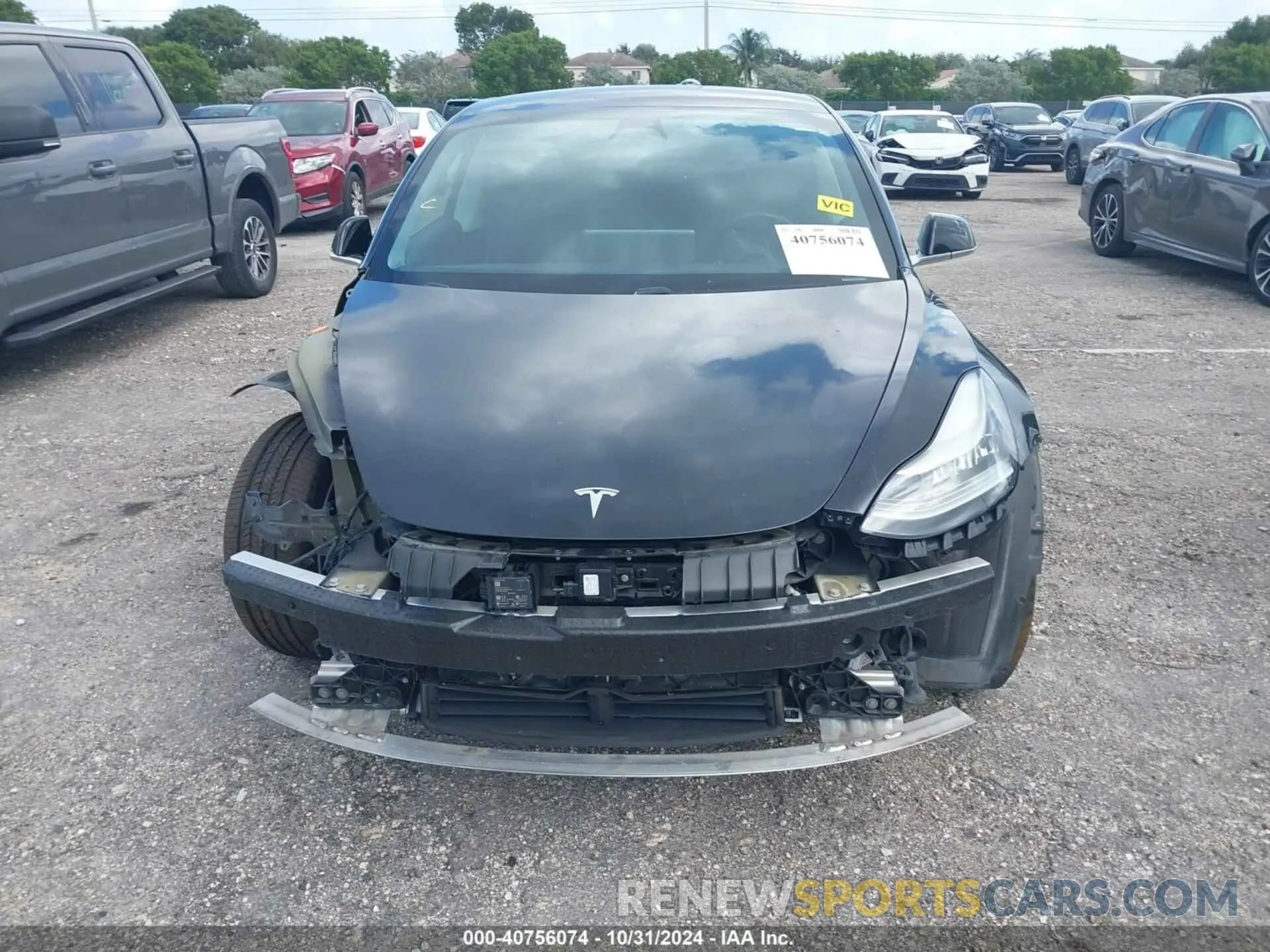 6 fotografías del automóvil dañado 5YJ3E1EA7KF324380 TESLA MODEL 3 2019