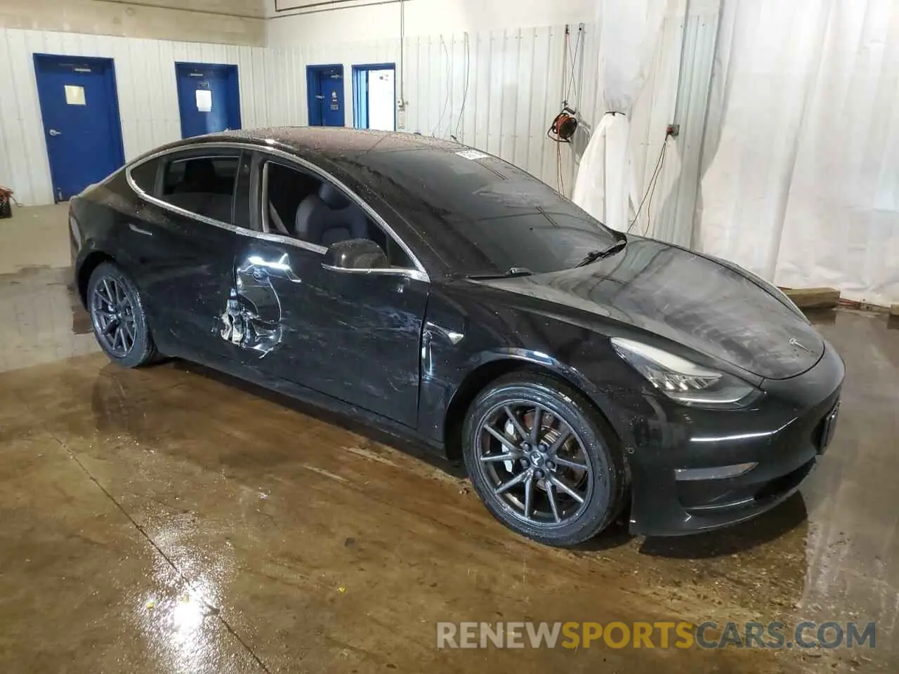 4 fotografías del automóvil dañado 5YJ3E1EA7KF325206 TESLA MODEL 3 2019