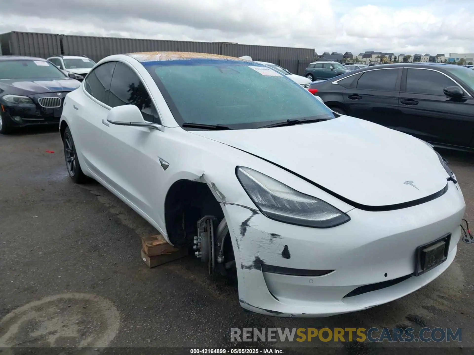 6 fotografías del automóvil dañado 5YJ3E1EA7KF326498 TESLA MODEL 3 2019