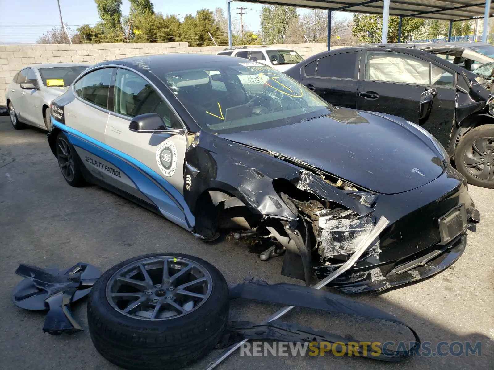1 fotografías del automóvil dañado 5YJ3E1EA7KF394574 TESLA MODEL 3 2019