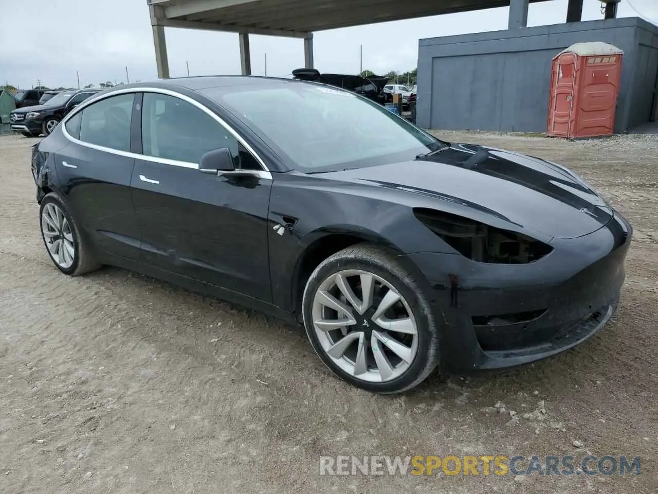 4 fotografías del automóvil dañado 5YJ3E1EA7KF412426 TESLA MODEL 3 2019