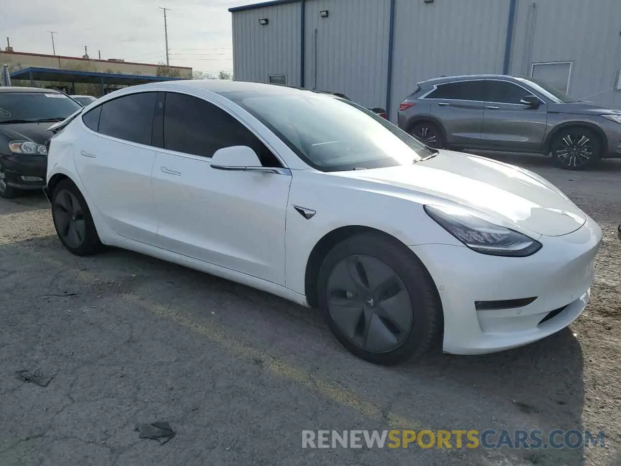 4 fotografías del automóvil dañado 5YJ3E1EA7KF417819 TESLA MODEL 3 2019