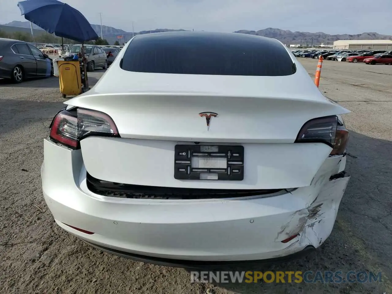 6 fotografías del automóvil dañado 5YJ3E1EA7KF417819 TESLA MODEL 3 2019