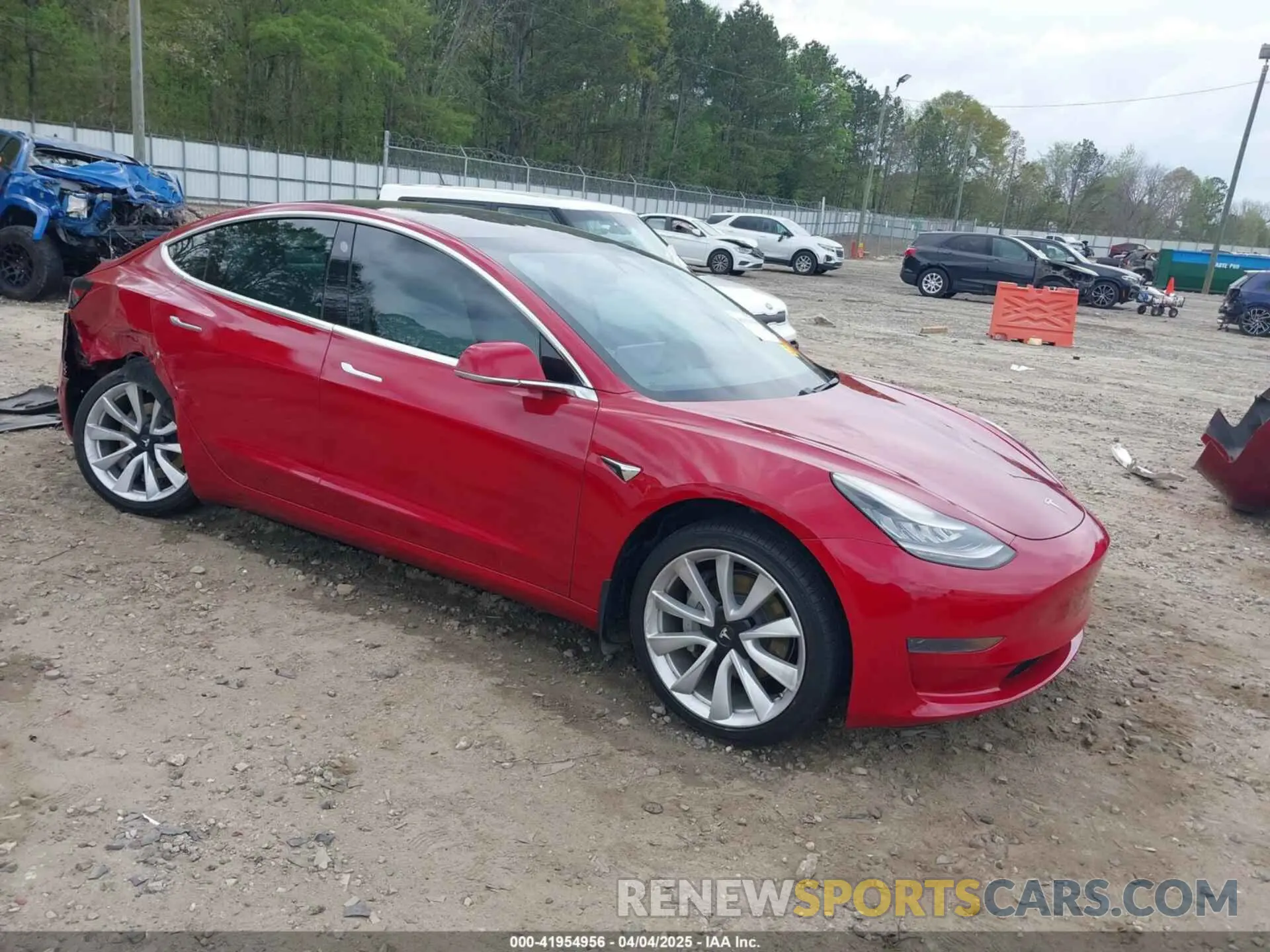 1 fotografías del automóvil dañado 5YJ3E1EA7KF445040 TESLA MODEL 3 2019