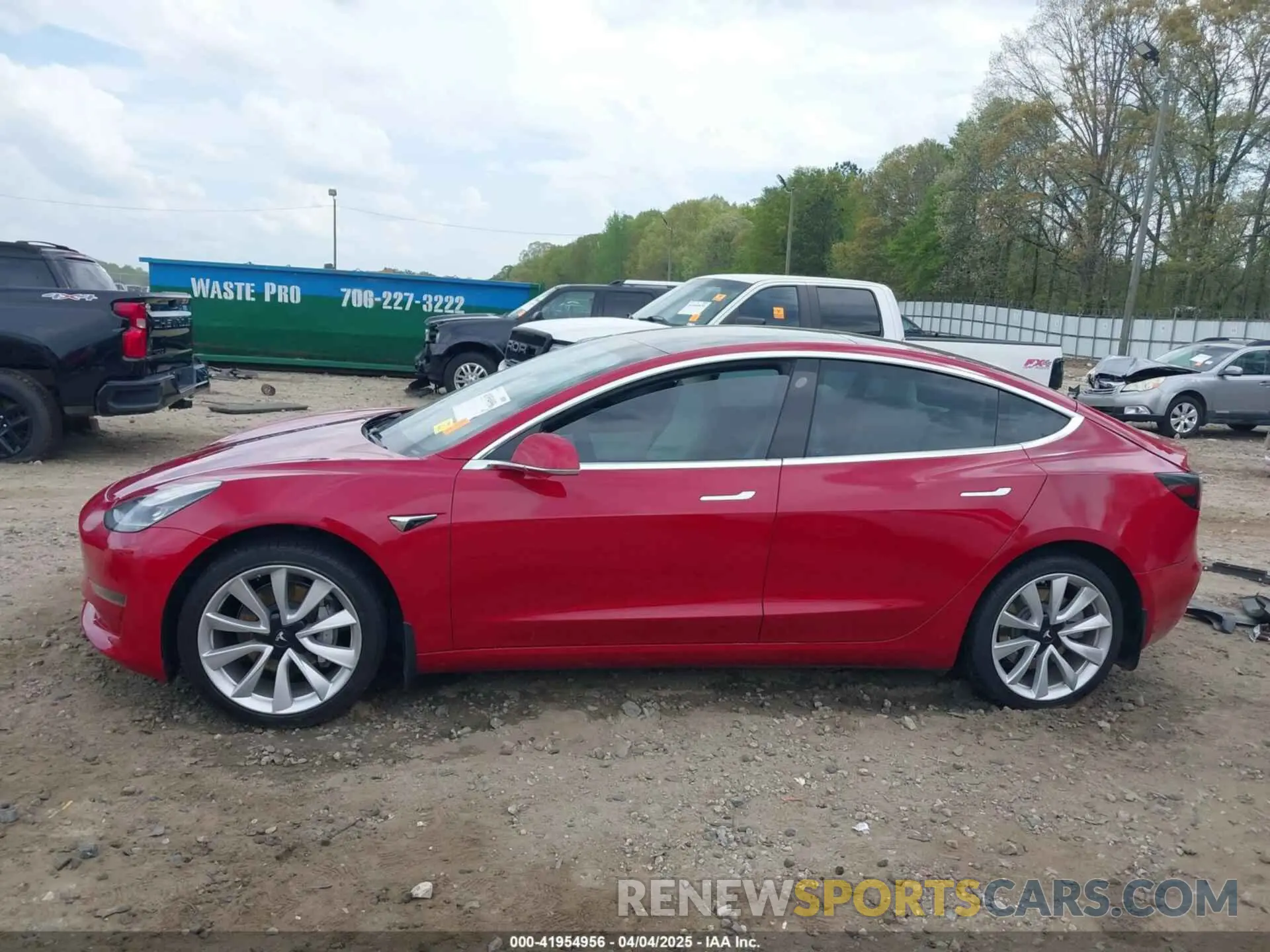 14 fotografías del automóvil dañado 5YJ3E1EA7KF445040 TESLA MODEL 3 2019