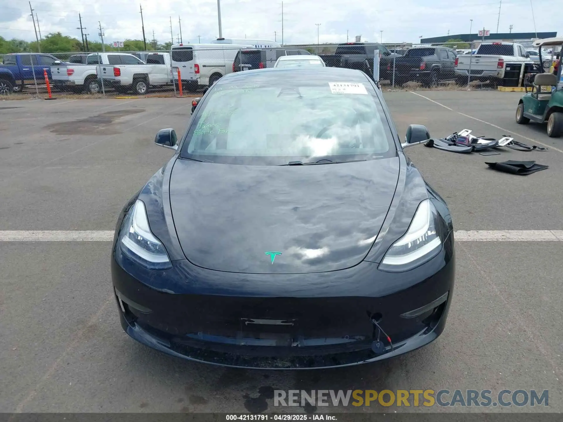 13 fotografías del automóvil dañado 5YJ3E1EA7KF445166 TESLA MODEL 3 2019