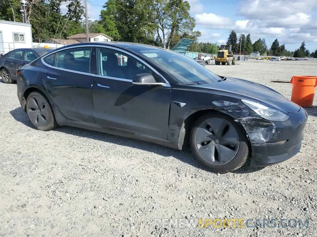 4 fotografías del automóvil dañado 5YJ3E1EA7KF485487 TESLA MODEL 3 2019