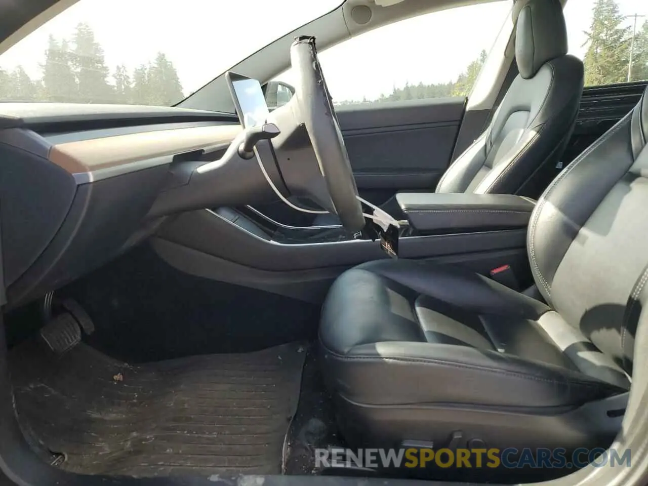 7 fotografías del automóvil dañado 5YJ3E1EA7KF485487 TESLA MODEL 3 2019