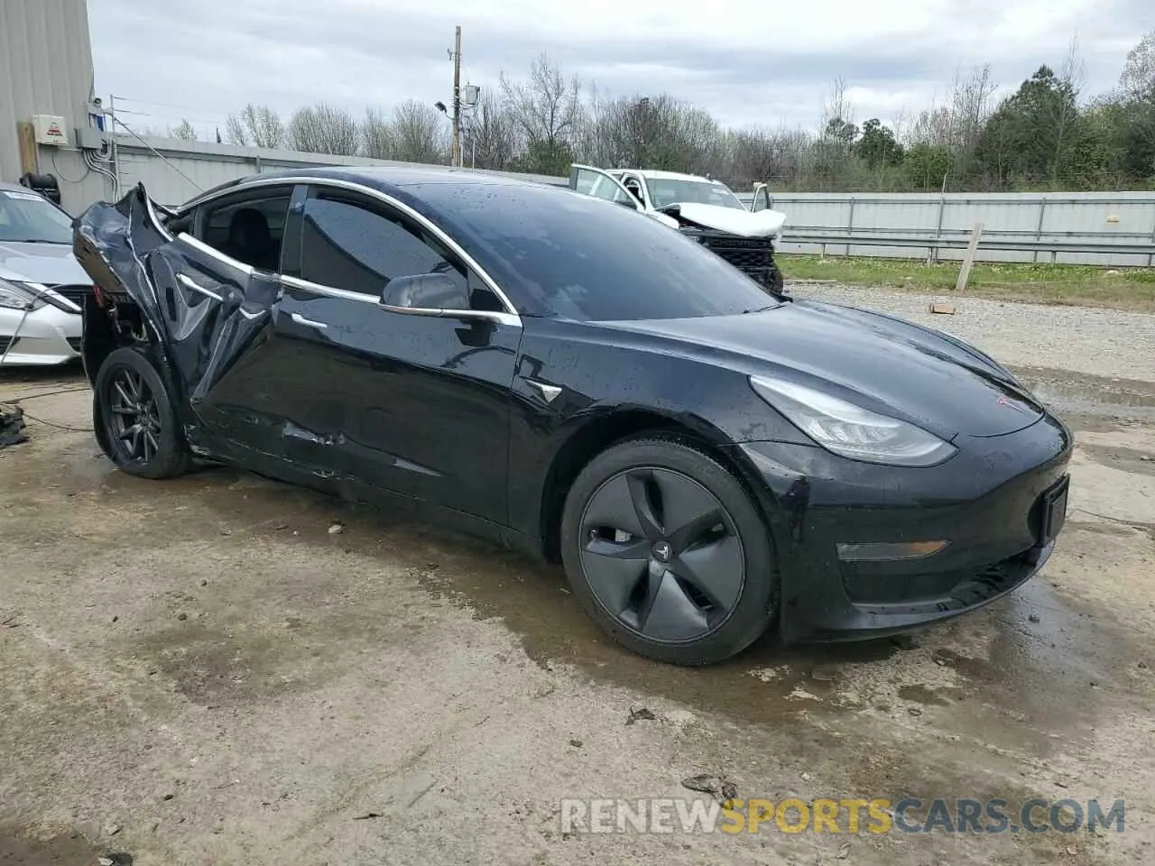 4 fotografías del automóvil dañado 5YJ3E1EA8KF297299 TESLA MODEL 3 2019