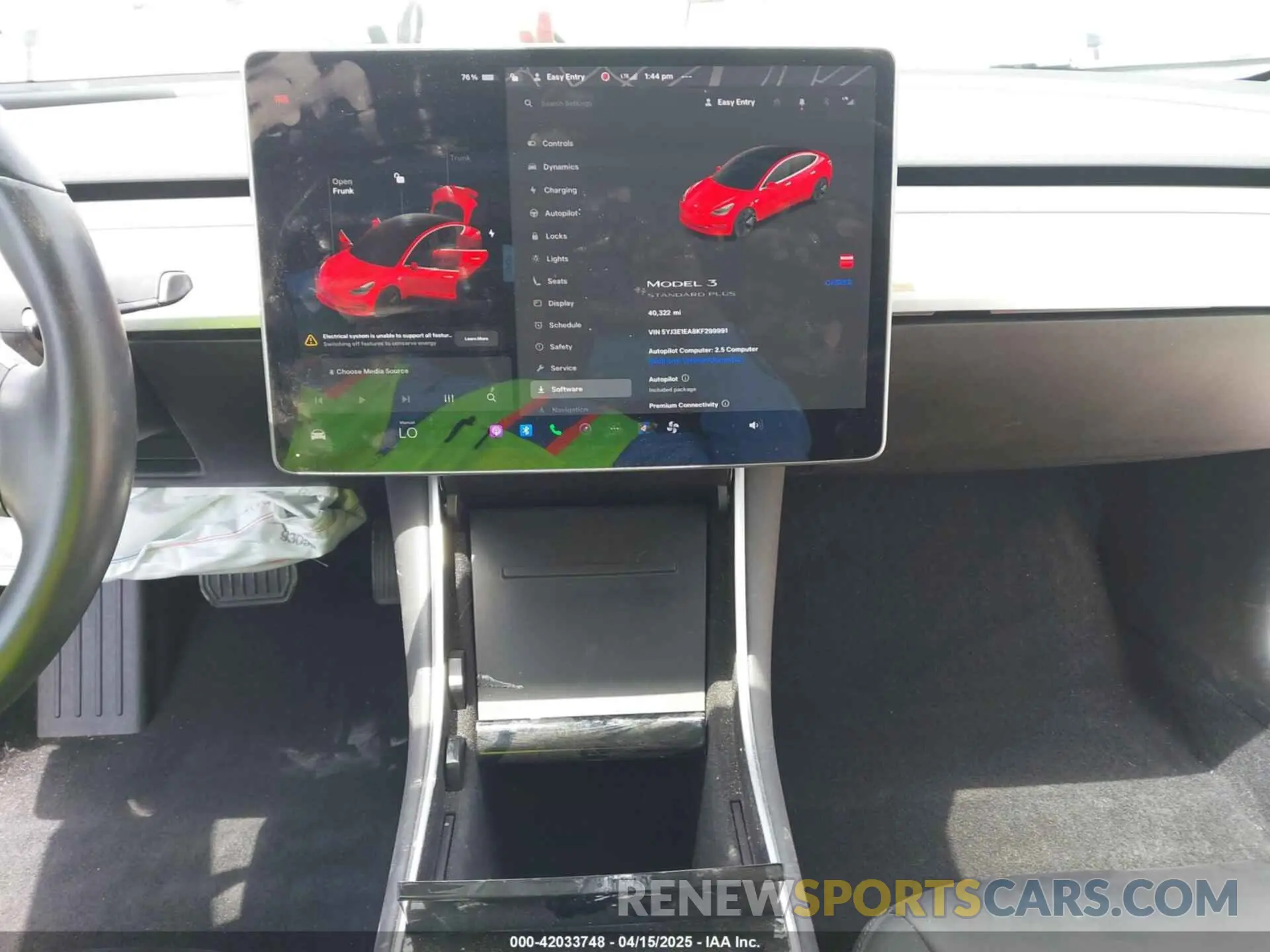 18 fotografías del automóvil dañado 5YJ3E1EA8KF299991 TESLA MODEL 3 2019