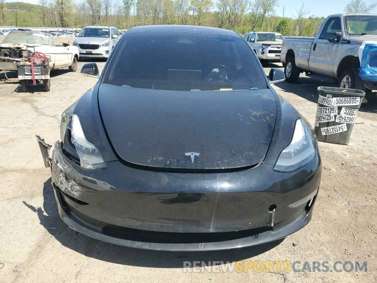 5 fotografías del automóvil dañado 5YJ3E1EA8KF304347 TESLA MODEL 3 2019