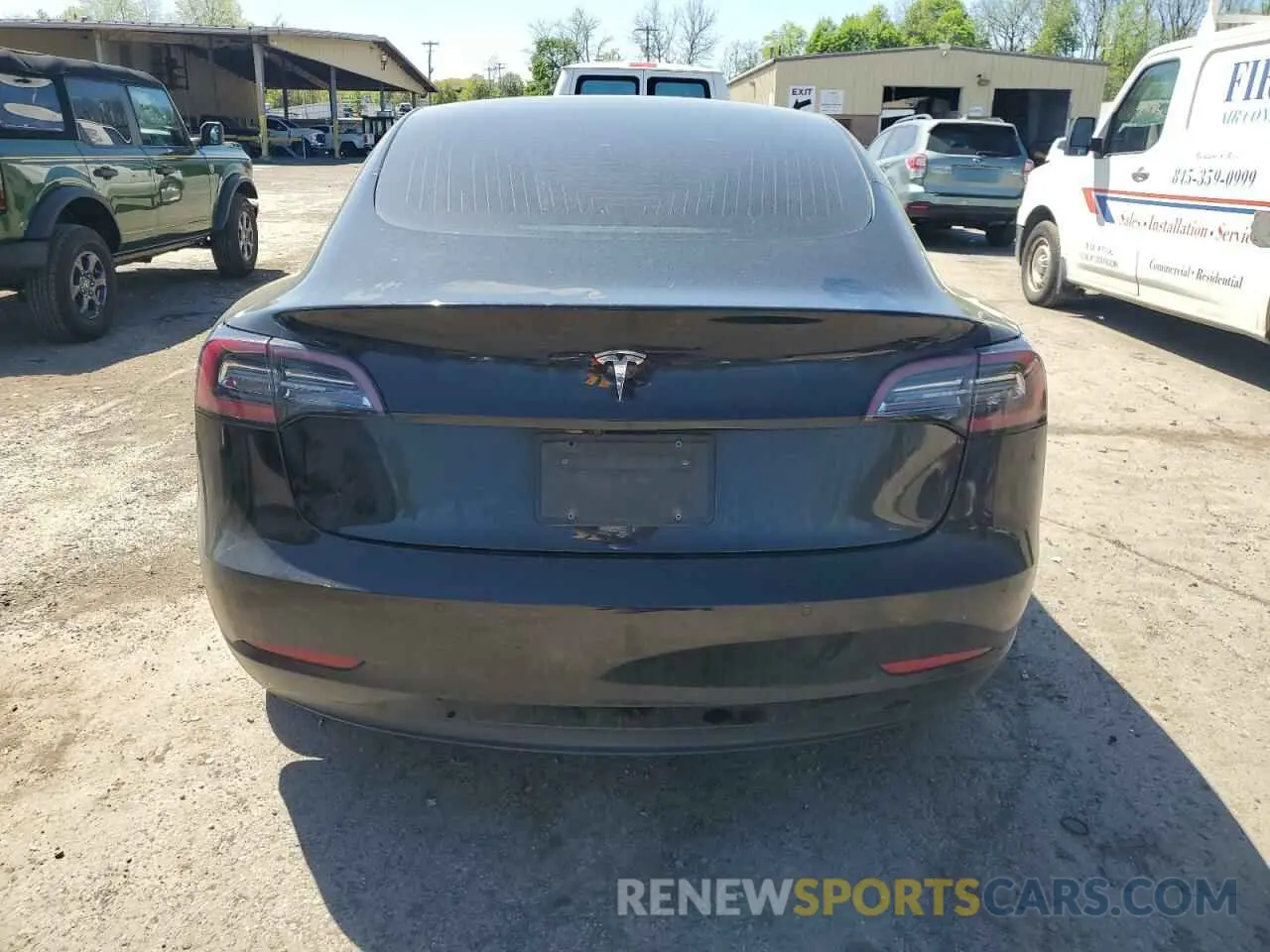 6 fotografías del automóvil dañado 5YJ3E1EA8KF304347 TESLA MODEL 3 2019